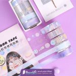 چسب واشی 5 عددی شفاف طرح گلگسی 1